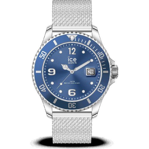Ice-Watch 017667 ICE steel mesh blue M Uhr Herrenuhr Edelstahl silber