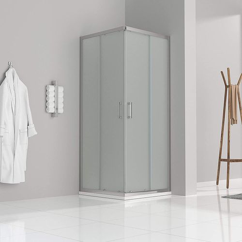 Duschkabine 100x100x180 cm aus satiniertem Sicherheitsglas DK77