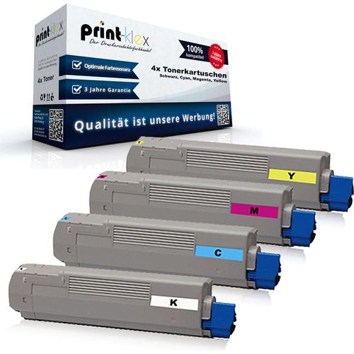 4x Kompatible Tonerkartuschen für Xerox Phaser 7400 DLM Phaser 7400 DN Phaser 7400 DNM Phaser 7400 DT Phaser 7400 DTM Phaser 7400 DX Black Schwarz Cyan Magenta Yellow - Sparset - Color Line Serie