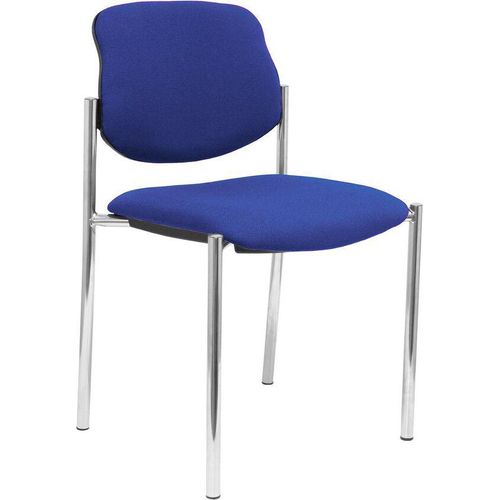 Stuhl fixiert Gestell Villalgordo bali blau verchromt