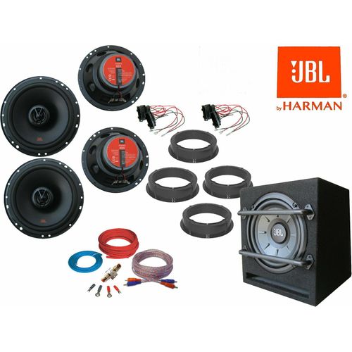 JBL für VW Golf VII 7 bis 2020 Komplett Lautsprecher aktiv Subwoofer Set Tür Vorn Hinten