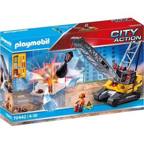 PLAYMOBIL City Action 70442 Seilbagger mit Bauteil