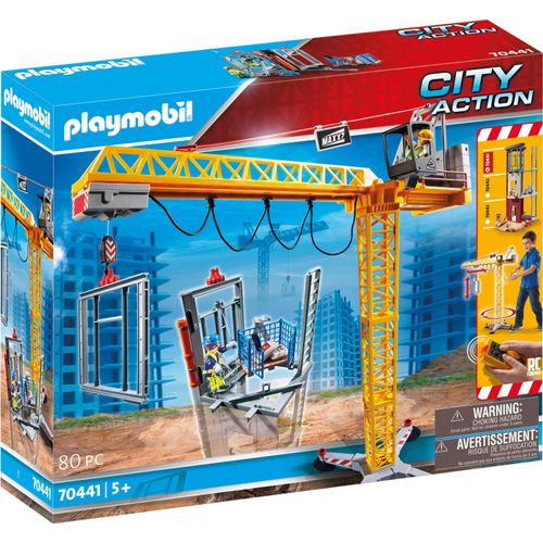 PLAYMOBIL City Action 70441 RC-Baukran mit Bauteil