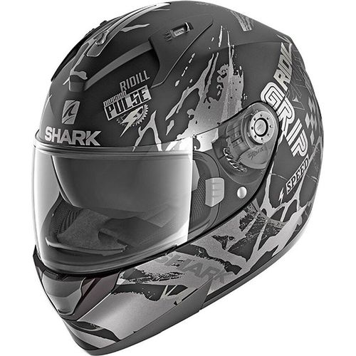 Shark Ridill 1.2 Drift R Mat Integralhelm Schwarz,Grau XS Schwarz,Grau XS