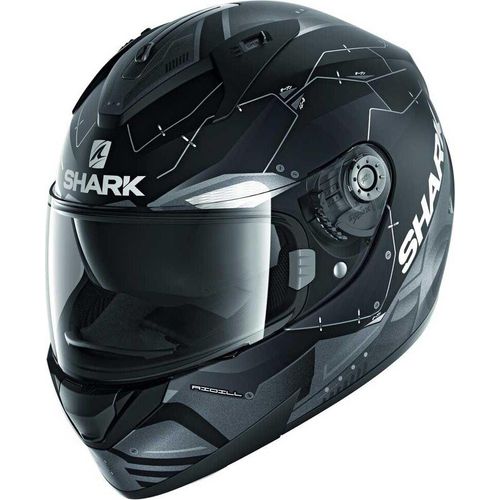 Shark Ridill Mecca Helm, schwarz matt/grau, XS (53/54)