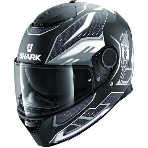 Shark Spartan Antheon Helm, schwarz matt/weiß, XS (53/54)