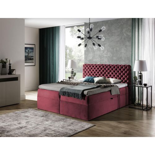 Boxspringbett Schlafzimmerbett WILLIAM 160x200cm in Stoff