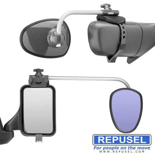 Caravan Außenspiegel Luxmax Arm lang zusätzlicher Autospiegel flach Repusel 3006