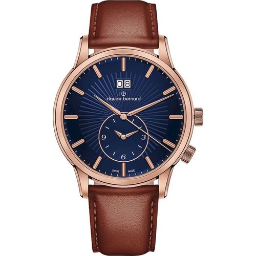 Claude Bernard Classic 2nd Time Zone 62007-37R-BUIR Herrenuhr Classic 2nd Time Zone