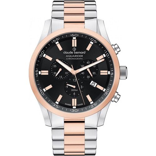 Claude Bernard Aquarider Chrono 10222-357RM-NIR Herrenuhr Aquarider Chronograph
