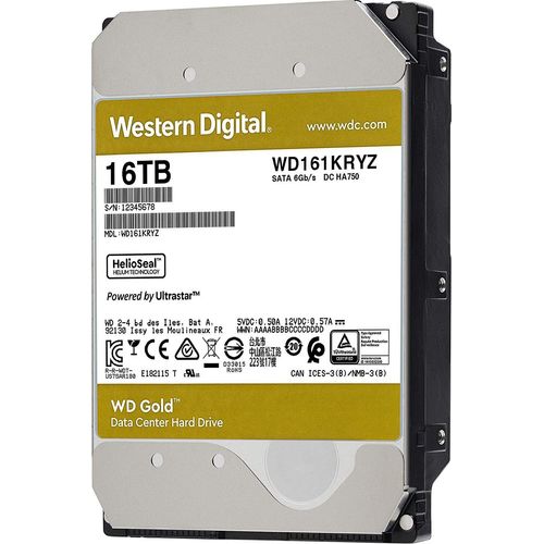 Western Digital 16TB 7200rpm SATA-600 512MB Gold WD161KRYZ