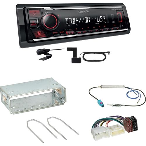 Kenwood KMM-BT407DAB Bluetooth Digitalradio Einbauset für Mercedes Citan W415