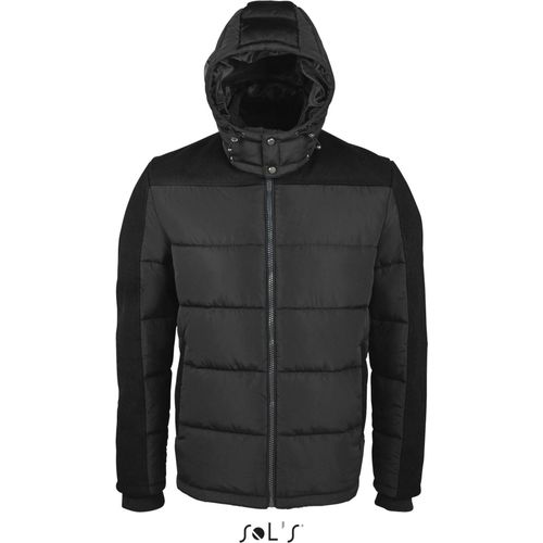 Herren Jacke Men Reggie Jacket - Abnehmbare Kapuze - Farbe: Black - Größe: 3XL