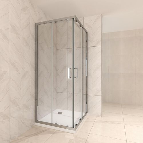 Duschkabine 100x100x180 cm aus durchsichtigem Sicherheitsglas DK77