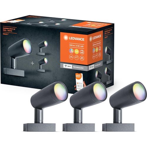 Ledvance LED Außenleuchte Smart+ WiFi Garden Spot silber 3er Set