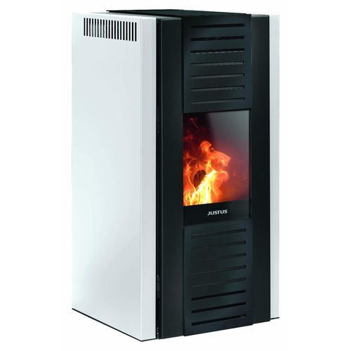 Pelletofen Justus Sirkos Seidenweiß 6 kW