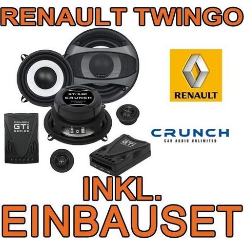 Lautsprecher - Crunch GTi5.2C - 13cm 2-Wege System für Renault Twingo 2 - justSOUND