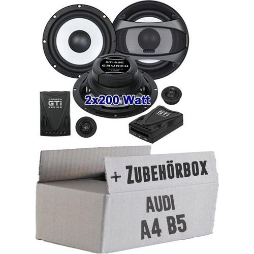 Lautsprecher - Crunch GTi6.2C - 16,5cm Einbauset passend für Audi A4 B5 Avant - justSOUND