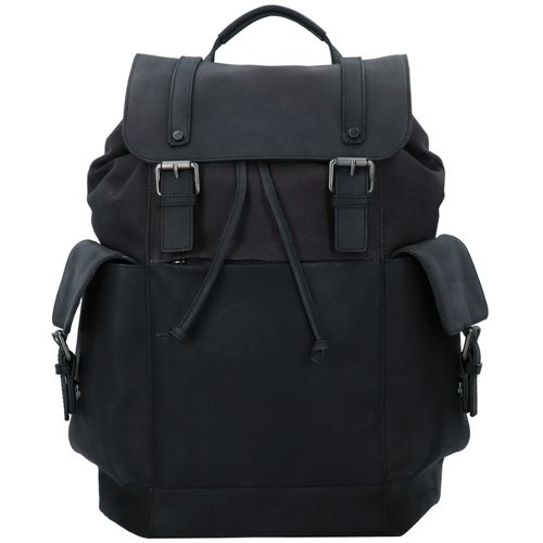 Jost Salo Beutel-Rucksack mit Laptopfach 45 cm - schwarz