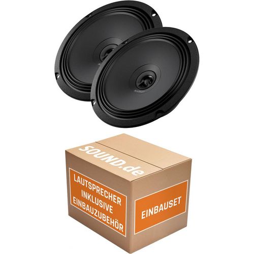 Audison APX 6.5 - 16,5cm 2-Wege Koax Lautsprecher - Einbauset passend für Audi TT 8N Front - justSOUND