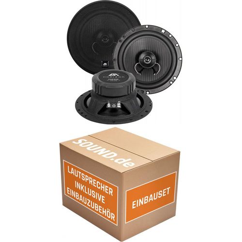 Lautsprecher Boxen ESX HZ62 HORIZON - 16,5cm Koax Auto Einbausatz - Einbauset passend für Fiat Scudo 2 Front - justSOUND