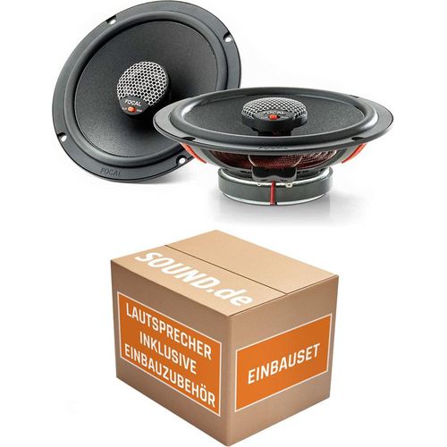 Lautsprecher Boxen Focal ICU165 | 16,5cm 2-Wege Koax Auto Einbauzubehör - Einbauset passend für Skoda Roomster Front Heck - justSOUND