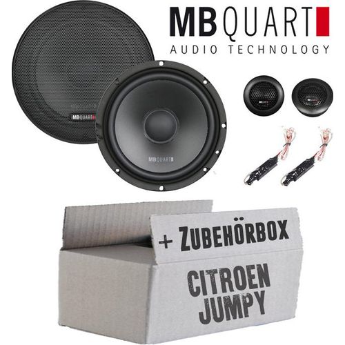 Lautsprecher Boxen MB Quart QS165 - 16,5cm Kompo Auto Einbauzuebehör - Einbauset passend für Citroen Jumpy - justSOUND
