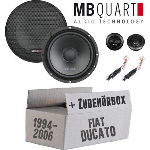 Lautsprecher Boxen MB Quart QS165 - 16,5cm Kompo Auto Einbauzuebehör - Einbauset passend für Fiat Ducato 230 244 Front - justSOUND