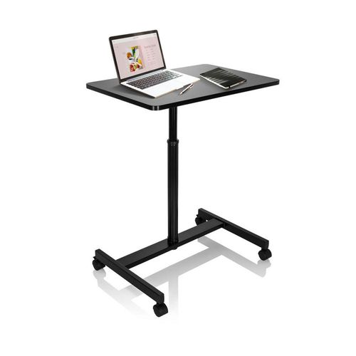 hjh OFFICE Stehschreibtisch STAND VM-SU Sitz-Steh Schreibtisch höhenverstellbar, Stehpult Laptoptisch für Zuhause & Büro, Höhe 80.0 - 114.0 cm