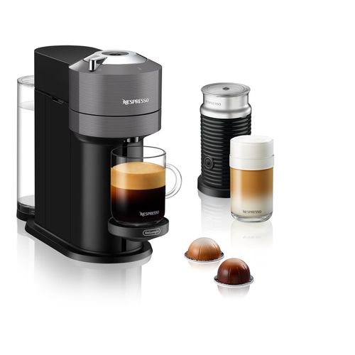 Nespresso De'Longhi Vertuo Next ENV 120.GYAE Kapselmaschine & Aeroccino Milchaufschäumer | 19 bar | Grau