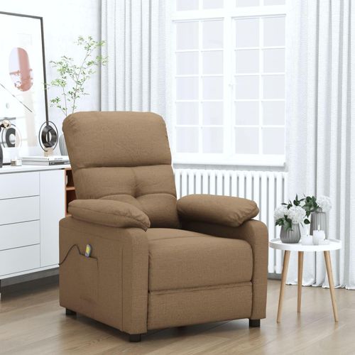 Möbel Massagesessel Braun Stoff - Massagesessel 289676