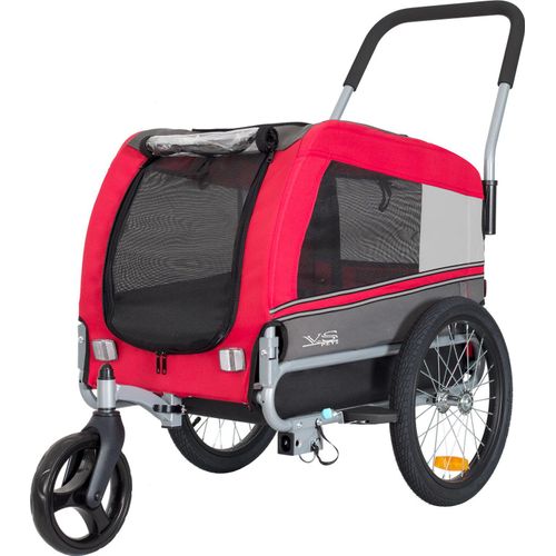 Tiggo VS Pet M Hundefahrradanhänger + Jogger 2 in 1 Hundeanhänger Hundetransporter Fahrradanhänger