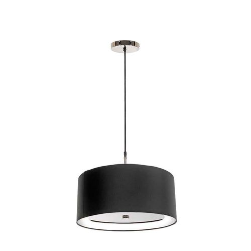 Hängeleuchte, Deckenleuchte, Metall, Schwarz, D 46 cm