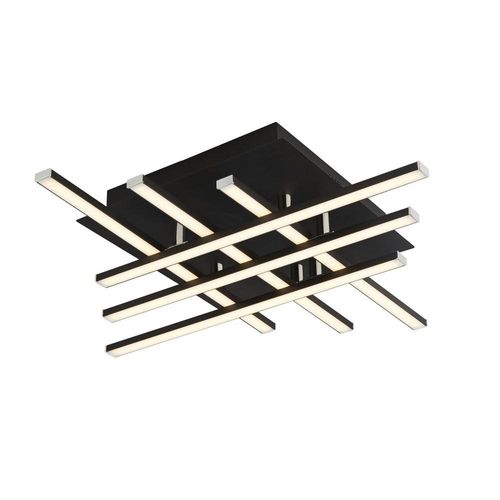 MATRIX 6-flammig schwarz LED FLUSH FITTING