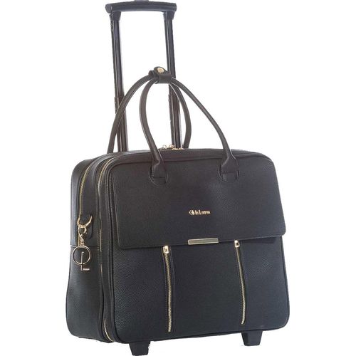 Damen rollende Aktentasche Trolley schwarz Bowatex, Business Laptoptrolley Tasche
