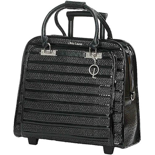 Damen Aktentasche Lehrertasche, Trolley auf Rollen Schwarz Bowatex