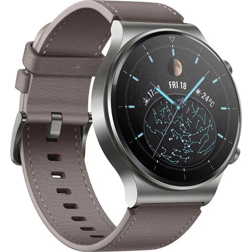 Huawei Watch GT 2 Pro Classic grau Smartwatch Herzfrequenzmessung Schlafanalyse bis zu 2 Wochen Akkulaufzeit Wasserdicht AMOLED GPS