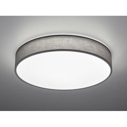 deckenleuchte Lugano60 cm LED-Stahl/Textil 2 kg grau/weiß