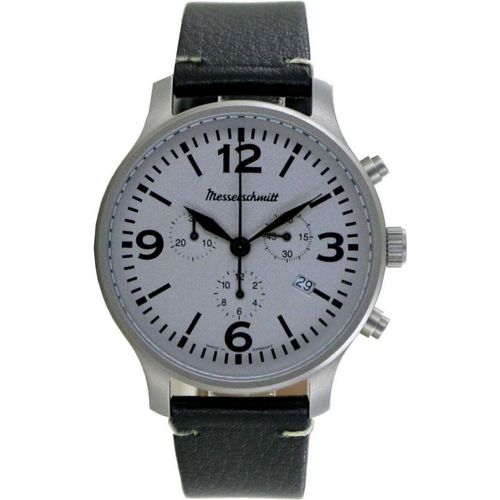 Aristo Herren Messerschmitt Uhr Fliegeruhr Chronograph ME-3H203L Leder