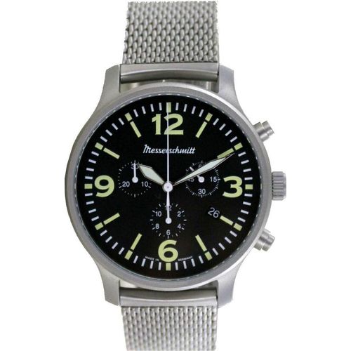 Aristo Herren Messerschmitt Uhr Flieger Chronograph ME-3H205M Edelstahl