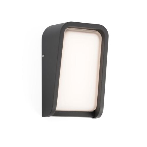 Wandleuchte MASK LED 15W 3000K IP65 Aluminium dunkelgrau L:16cm H:24.8cm