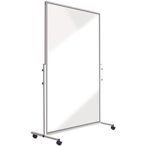 Mobile Raumteiler transparent Plexiglas, mit Füßen, Maße 126x190cm
