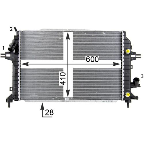 K?hler, Motork?hlung BEHR *** PREMIUM LINE *** von Mahle (CR 1857 000P) Wärmetauscher Kühlung Motorkühler
