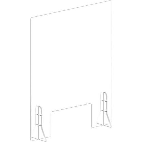 Hygienschutzscheibe mit Öffnung HxBxT 60x50x11,7cm transparent