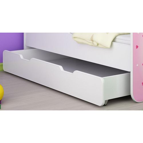 Kinderbett, Motiv, Schublade CLAMARO, Bett Farbe:35 Helikopter, Mit Bettkasten:Mit Bettkasten, Bett Größe:180 x 80 cm
