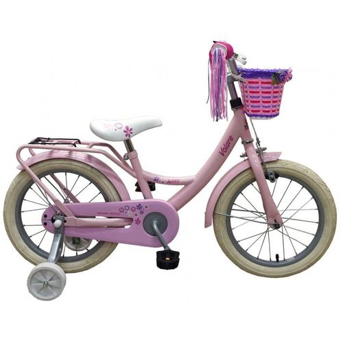 Volare Kinderfahrräder Mädchen Ashley 16 Zoll 25,4 cm Mädchen Rücktrittbremse Hellrosa