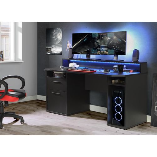 Schreibtisch Gamingdesk Zockertisch Bürotisch Computertisch Tisch 
