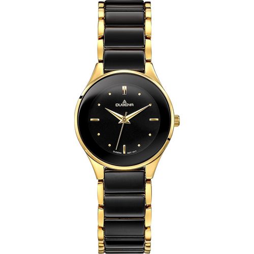 Dugena 4460770 Damen-Armbanduhr, Edelstahl-Gehäuse