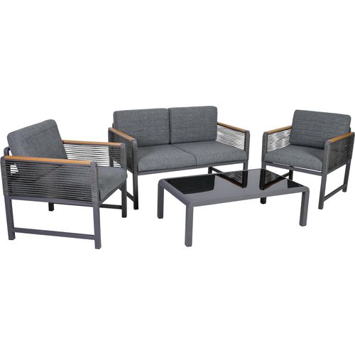 Lounge-Set Nevi, Alu, dunkelgrau