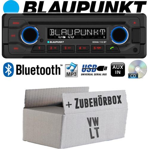 Autoradio Radio Blaupunkt Doha - Bluetooth CD MP3 USB - Einbauzubehör - Einbauset passend für VW LT - justSOUND